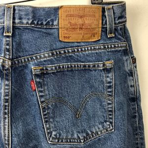 Levi's Vintage 90's Classic Relaxed 550 Jeans 100% Cotton Size 16